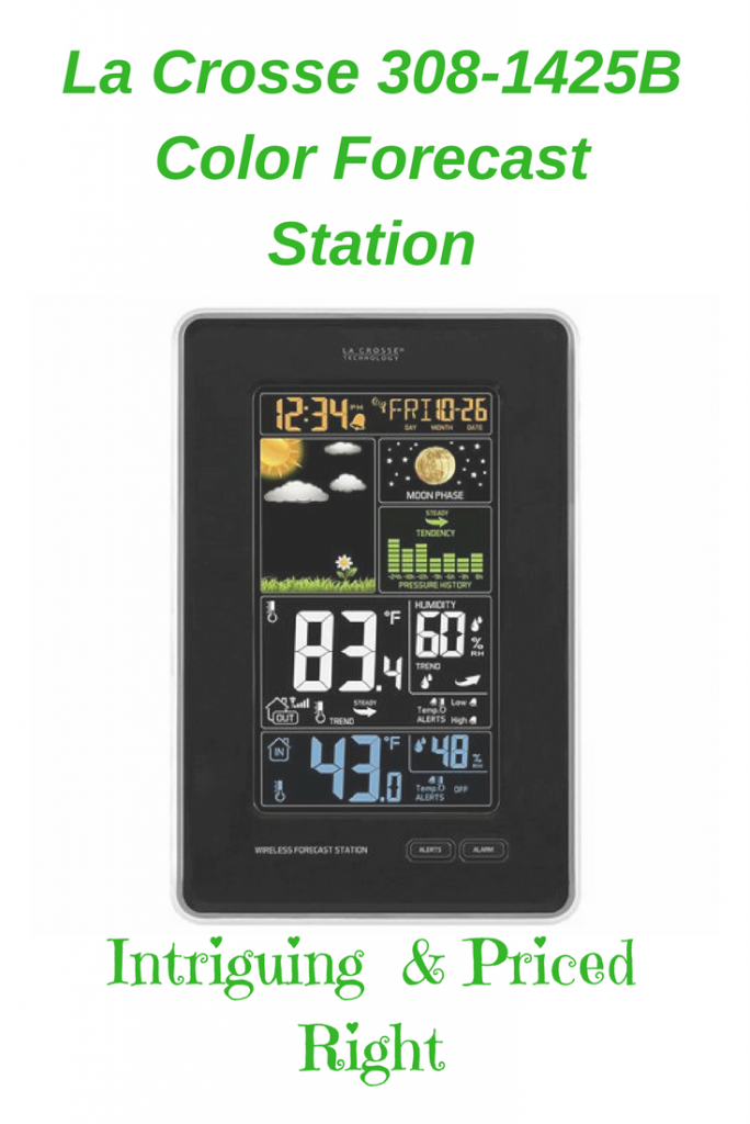 La Crosse 308-1425B-INT Wireless Color Forecast Station